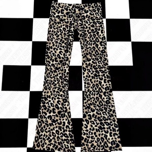 Viviblook Z416PT01 Nouveaux pantalons évasés décontractés à imprimé léopard tendance pour femmes été 2025 - Product Image 4