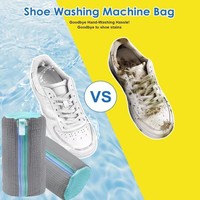 Tas Laundry Sepatu Sneaker Gaya Santai Bahan Chenille Terlaris Untuk Penggunaan di Rumah Aman Digunakan di Mesin Anti-deformasi Perawatan Ganda