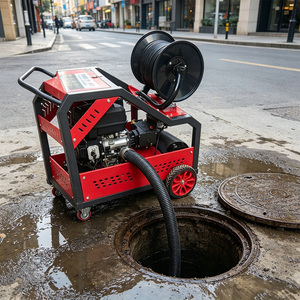 Machine de débouchage de canalisations municipales à haute pression 150 bars, pompe à eau 15 CV pour canalisations industrielles - Product Image 2