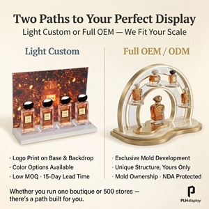 Présentoir à parfum personnalisé en acrylique à 4 fentes, résistant aux UV, transparent, pour comptoir de magasin de détail, directement de l'usine OEM - Product Image 6