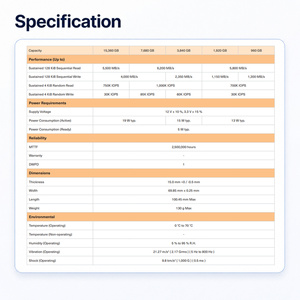 CD6 KCD61LUL3T84 <b>Hard</b> <b>Drive</b> SSD U.2 2.5In 3.84TB PCIe 4.0 NVMe 6GB/s Enterprise Server Desktop <b>Solid</b> <b>State</b> KIOXIA CD6 3.84TB SSD - Product Image 2