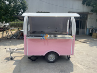 Remorque de restauration remorquable entièrement équipée avec service de restauration Candy Coffee Ice Cream Beer-Camion de restauration mobile extérieur multifonctionnel