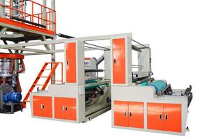 China ABA automático de tres capas 3000mm HDpe-Ldpe Pp Pe Pvc máquina de soplado de película retráctil <span class=keywords><strong>Polystar</strong></span> extrusora de película de laboratorio de plástico - Product Image 2