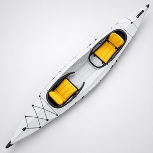 Kayak pliable tandem Origami, plus de 4 m, 2 places, canoë portable, capacité de charge de 220 kg, pêche en famille, <span class=keywords><strong>camping</strong></span>, loisirs nautiques - Product Image 5