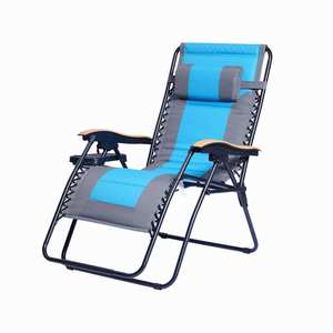 Piscine extérieure chaise de patio chaises longues zéro gravité <span class=keywords><strong>pliable</strong></span> chaise longue en aluminium haute rétention soleil Massage feuille zéro gravité plage - Product Image 1