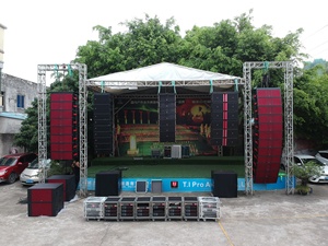 Venda quente pequeno passivo impermeável linha matriz sistema dual <span class=keywords><strong>15</strong></span> polegadas 3 maneira áudio som alto-falantes para igreja - Product Image 2