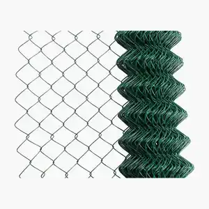 Toptan satılık galvanizli zincir bağlantı çit PVC kaplama zincir bağlantı çit