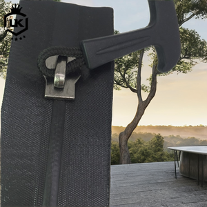 โลโก้สั่งทำ แบรนด์ส่วนตัว # 3 # 5 # ซิปแบบไม่ล็อคสีดำ 7 เส้น แบบปลายปิด เป็นมิตรกับสิ่งแวดล้อม กันน้ำได้ 100% ผลิตจากพลาสติก สำหรับเสื้อผ้าและรองเท้า - Product Image 2