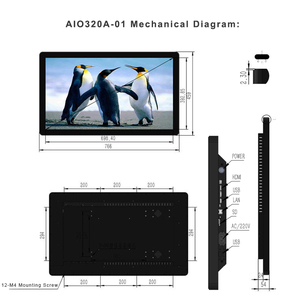 32 Inch Capacitive <strong>Android</strong> Touch Screen <strong>Monitor</strong> High Brightness Waterproof Open <strong>Frame</strong> Touch Screen <strong>Monitor</strong> - Product Image 2