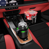 Penyangga Cangkir Mobil 2-in-1 ABS Grosir dengan Penyangga Ponsel, Dapat Disesuaikan, Universal, Cocok untuk 180+ Mobil, Penyangga Interior