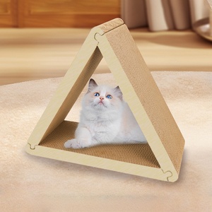 Bán Buôn Phong Cách Hiện Đại Có Thể Gập Lại Mèo Scratcher <span class=keywords><strong>6</strong></span> Bên Tam Giác Các Tông Sóng Giấy Sóng Mèo Cây <span class=keywords><strong>Scraper</strong></span> - Product Image 2