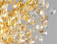 Lustre long en cristal PM sur mesure pour escalier, suspension moderne de luxe en aluminium et verre, luminaires nordiques fantaisie pour villa, hôtel et maison