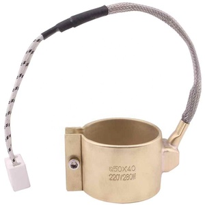Elementos Calefactores de Correa con Boquilla de Latón de 220V 280W <span class=keywords><strong>50</strong></span> <span class=keywords><strong>X</strong></span> 40mm para Máquina de Moldeo por Inyección - Product Image 2