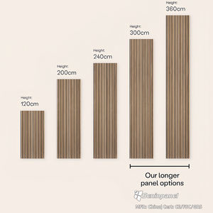 Panneau acoustique en bois de noyer Seninpanel, anti-absorption pour salon, chambre à coucher, design en <span class=keywords><strong>ardoise</strong></span> noire - Product Image 6