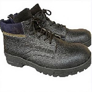 Bottes de sécurité imperméables en cuir véritable Jora d'Ouganda, avec embout en acier et semelle antidérapante, en gros pour l'industrie de la construction et des mines - Product Image 1