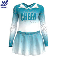 Ensemble d'uniformes d'entraînement de cheerleading en spandex et maille, séchage rapide, léger et extensible pour filles, femmes et équipes - Vente en gros