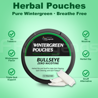 Pochettes énergétiques orales OEM personnalisées sans nicotine à base de plantes, à la menthe verte, pour la concentration, à moudre et à mâcher, pour hommes