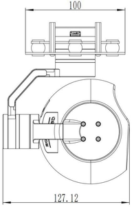 كاميرا جيمبال للطائرة بدون طيار A103 بدقة 4K وتصوير حراري 640×512 مع مقياس مسافة ليزري 1500 متر وتتبع بالذكاء الاصطناعي - Product Image 5