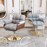 Chaise de barbier moderne en cuir synthétique inclinable ergonomique de luxe Offre Spéciale pour les salons de beauté et les salons de coiffure