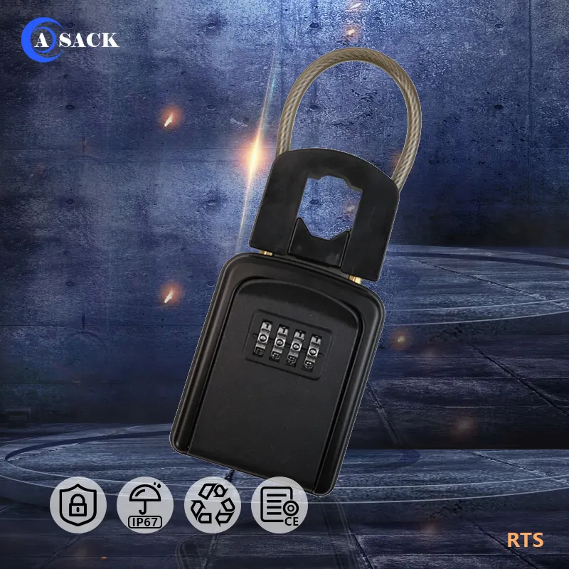 Asack G10 casseforti con chiav small waterproof fine matel outdoor cabinet storage key safe lock box