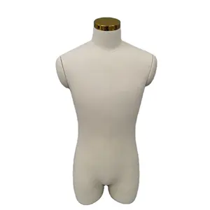 Masculino Tecido Manequim Vestido Espuma Torso Manequim Metade Do Corpo Homem Roupas Display Manequins Boneca Para Venda