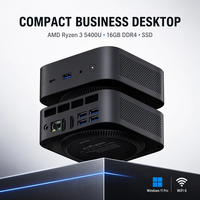 2026 OEM AMD Ryzen 3 5400U Mini PC 16GB LPDDR4 Komputer Mini Dengan Windows 11 Pro/Linux untuk Bisnis Kantor Digital Signage