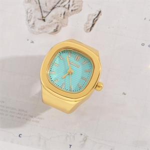Nueva Tendencia de Moda: Reloj de Anillo Cuadrado con Pantalla de Hora, Elegante Joyería Unisex para Amantes de la Moda Moderna - Product Image 3