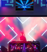 Signalisation numérique LCD Station de DJ Stand Façade de table Stand Portable Booth LED Video Wall Display Screen