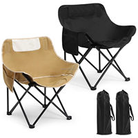 Chaise pliante d'extérieur en tissu Oxford, table et chaise pliantes de camping, tabouret pliant portable de camping, chaise de pêche Moon Chair