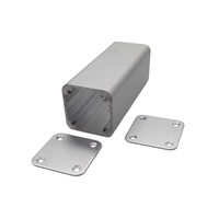 Boîtier électronique en aluminium extrudé 32x32mm, corps divisé, anodisé, avec fente pour carte PCB, pour alimentation et boîtier d'instrumentation