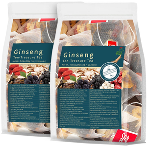 Thé aux dix trésors pour la santé, sachet de thé au ginseng, aux fruits de mûrier, aux herbes de médecine traditionnelle chinoise, version à dosage renforcé pour tonifier les reins et améliorer la vitalité - Product Image 3