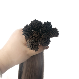 Vente en gros d'extensions de <span class=keywords><strong>cheveux</strong></span> humains russes de haute qualité blond glacé Balayage plein I pointe teint vierge brut Super doublement dessiné - Product Image 5