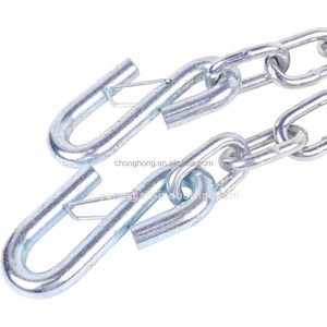 Chaîne de liaison soudée en alliage 3/16" 1/4" 5/16" norme américaine G70, chaîne de transport, chaîne de sécurité pour <span class=keywords><strong>attelage</strong></span> de <span class=keywords><strong>remorque</strong></span> avec crochet en S - Product Image 3