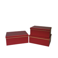Caja de Regalo Rectangular de Papel Artístico de Alta Calidad con Diseño Floral, Juego de Tres Piezas para Empaque de Ramo de Flores, Regalo Eterno