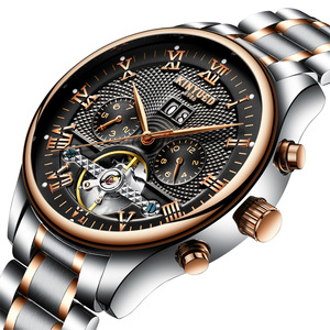Montre de style charmant de qualité supérieure pour hommes, avec logo personnalisé, mouvements mécaniques lumineux et étanches de haute qualité - Product Image 3
