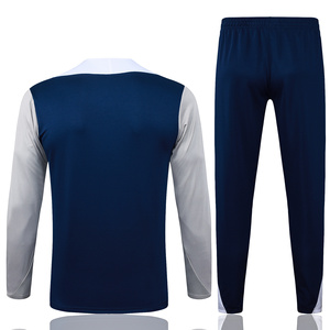 Großhandel Fußballmannschaftskleidung Feuchtigkeitsableitende Sportbekleidung Halber Reißverschluss Langarm und Lange Hose Trainingsanzug Riyadh - Product Image 2