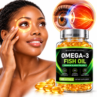 Huile de poisson en gros, capsules molles d'Oméga 3, OEM ODM, faible MOQ, prix fabricant, EPA DHA, 120 capsules