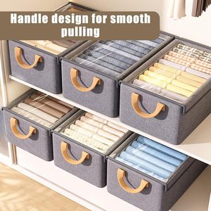 Collapsible Fabric <b>Storage</b> <b>Box</b> Closet Organizer Drawer Basket <b>for</b> Clothes <b>Decorative</b> <b>Storage</b> Bins <b>for</b> Wardrobe Organization - Product Image 5