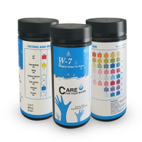 Kits de test d'eau 15 en 1 pour l'eau potable kit de test d'eau domestique professionnel 100 bandelettes pour pH, dureté