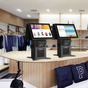 Dual-screen 1920x1080 P 2k hd Capacitive Touch Screen Qr Code Scan Card Payment Kiosk Machine Self Service Clothing Shop - Product Image 1