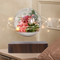 Nueva levitación magnética flor Rosa Luz regalo sala de estar mesita de noche LED levitando Mesa flotante lámpara de decoración del hogar