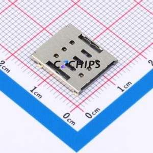 SMN-337-CRP6 SIM Card Connector SMD Connector Card Tray Type Nano SIM Card Card Holder 1.4mm - Product Image 1