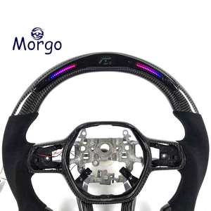 <span class=keywords><strong>Volant</strong></span> en <span class=keywords><strong>cuir</strong></span> et fibre de carbone personnalisé pour Civic 11e génération 2022-2025 CR-V Civic Coupé Sport Racing Design - Product Image 2