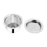 Cangkang Kapsul Kopi Stainless Steel Isi Ulang dengan Cangkir Filter Logam Presisi yang Kompatibel dengan Kebanyakan Mesin Espresso