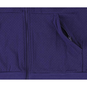 Veste zippée réversible Adidas pour homme, violet et blanc, style universitaire, cuir teint uni MSS-CY9723 Vietnam - Product Image 6
