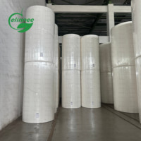 Rollo Jumbo de Papel Absorbente |   Rollo de Papel No Tejido para Toallas Sanitarias, Pañales y Servilletas de Mesa |   Papel Higiénico de 1 Capa, Suave y de Alta Absorbencia, Virgen