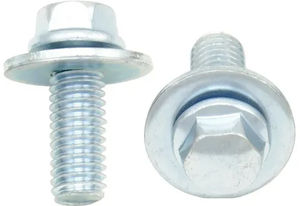 Pernos y tuercas de cabeza de tapa de acero inoxidable de grado 4,8 Brida hexagonal chapada en zinc Pernos en U de rosca UNC y pernos de carro Leite - Product Image 4