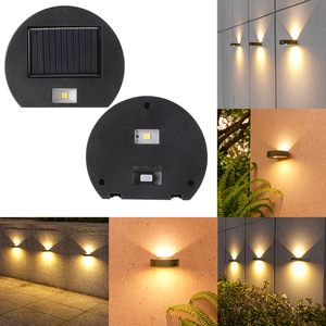 Lámpara solar de pared para exteriores con ángulo de haz de 20 grados, luz LED para iluminación de jardín, patio y escaleras - Product Image 1