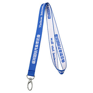 Lanière de cou en polyester personnalisée avec logo imprimé tissé - Product Image 3