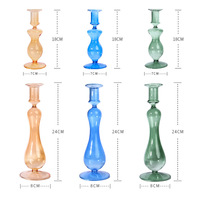 Ensemble de bougeoirs votifs en verre élégants bocal à bougies pour la décoration intérieure et centre de table vente en gros verre décoration de la maison Sz